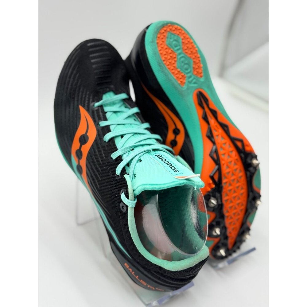 Saucony Men’s 7.5 Ballista MD Running Track Spikes Shoes S29072-26 Black Orange